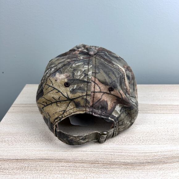 Vintage 80's/90's Camo Baseball Cap Hat G Logo Retro Camouflage Hunting Fishing - Picture 3 of 7